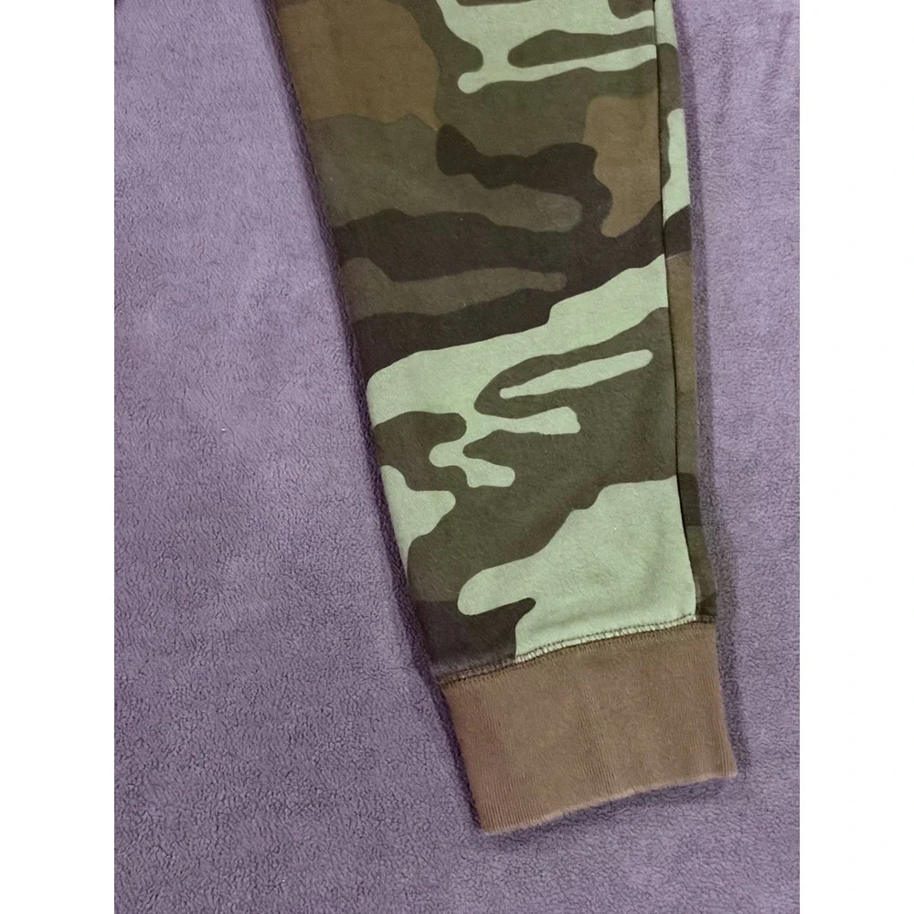 Gap Jogger Pants Kids XL Multicolor Camouflage Fleece Lined Tapered Drawstring